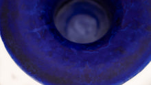 Load image into Gallery viewer, White Hole Vase Macro Crystaline Glaze
